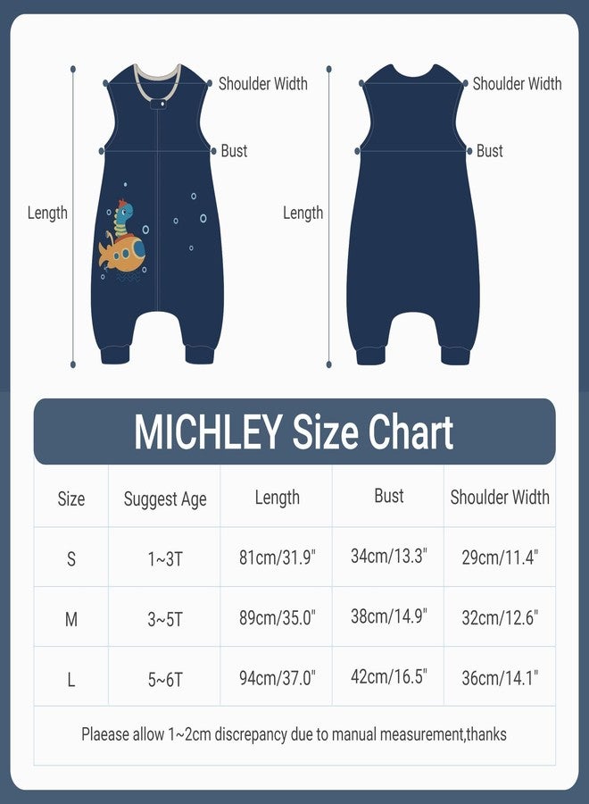 MICHLEY Kids Sleeveless Zipper Sleeping Bag, Autumn Winter Sleeping Sack Polyester Wearable Blankets for Boy Girl, Dragon, L - Image 3